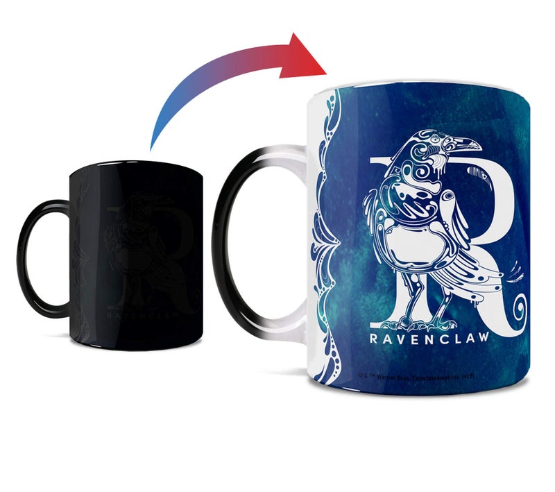 Morphing Mugs Harry Potter - Ravenclaw - Aguamenti - One 11 oz Color Changing Heat Sensitive Ceramic Mug â€“ Image Revealed When HOT Liquid Is Added! - Image 1